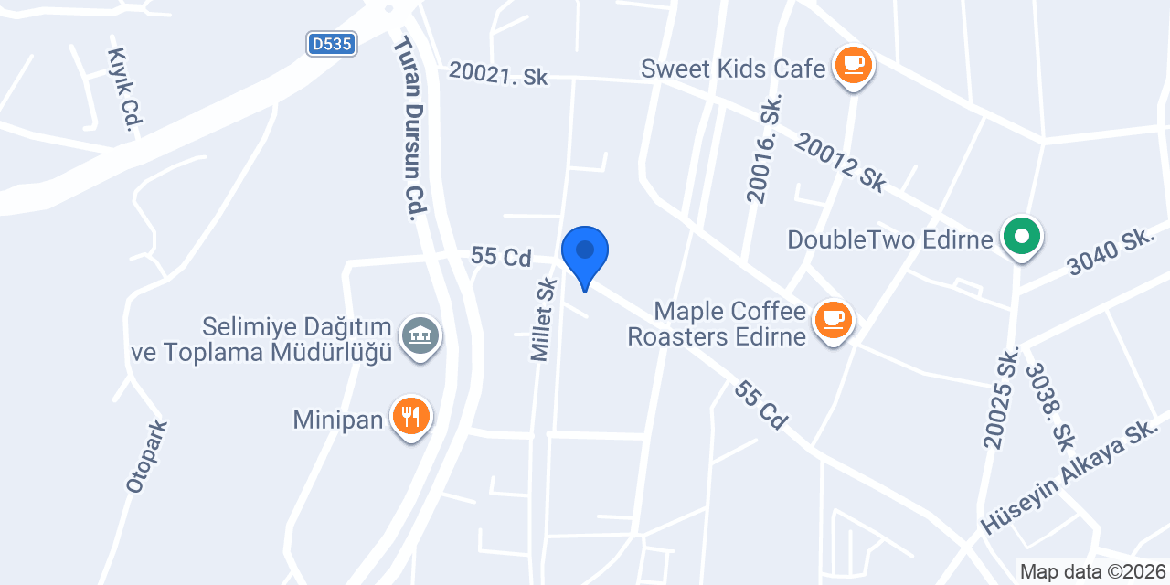 Traliçem Kafe konumu