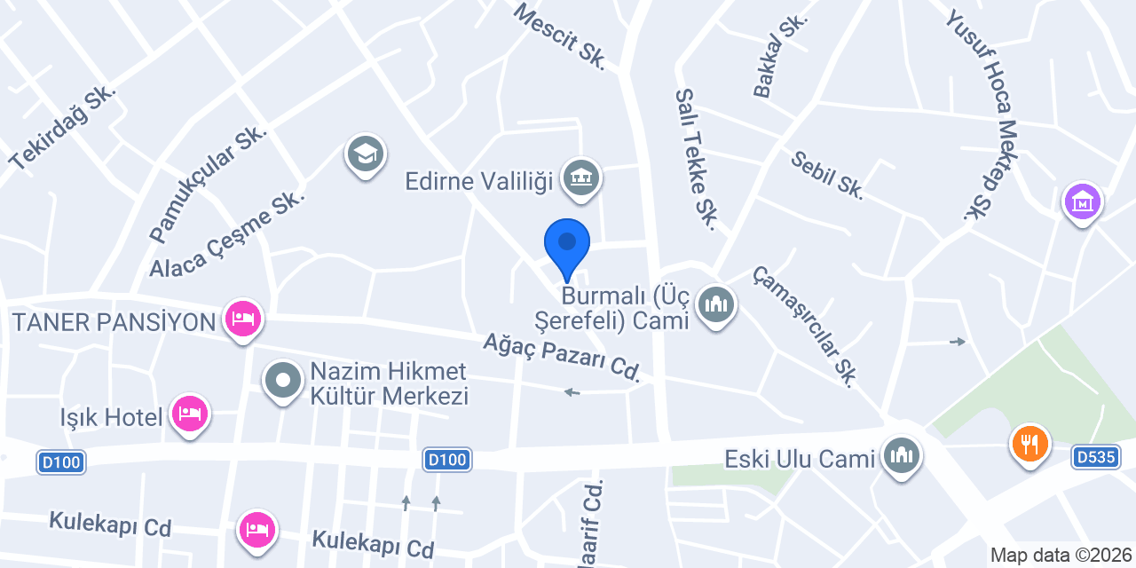 Mercan otopark konumu
