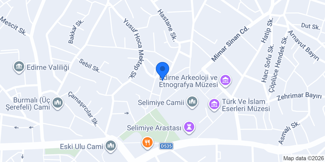 Edirne Kent Müzesi konumu