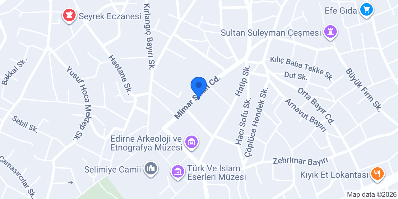 Selimiye Otopark konumu