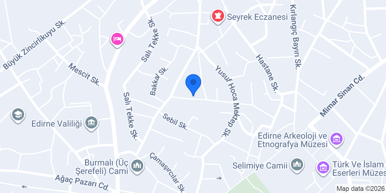 Edirne Web Tasarım konumu