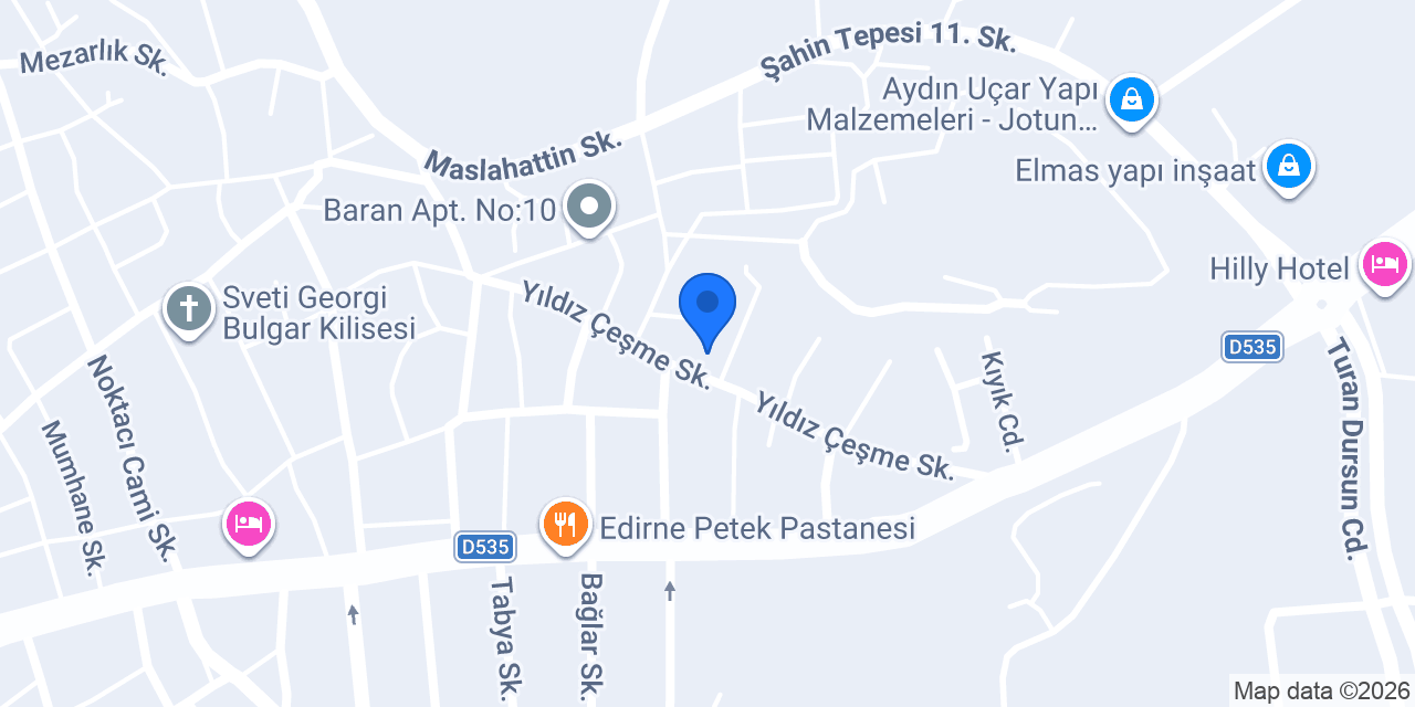 Edirne Rehberlik Araştırma Merkezi konumu