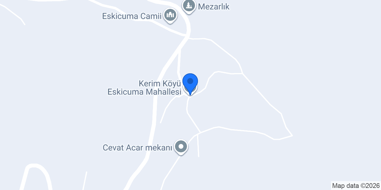 Kerim Köyü Eskicuma Mahallesi konumu