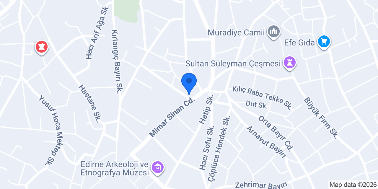 Gala Edirne konumu