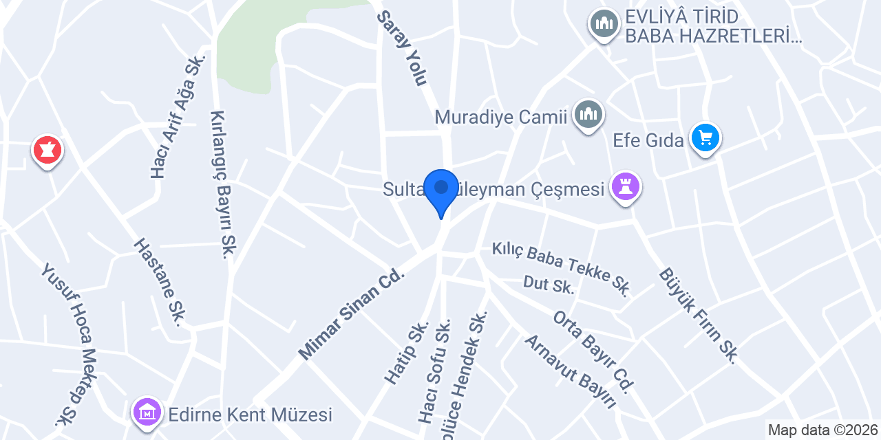 Edirne Börekçi konumu