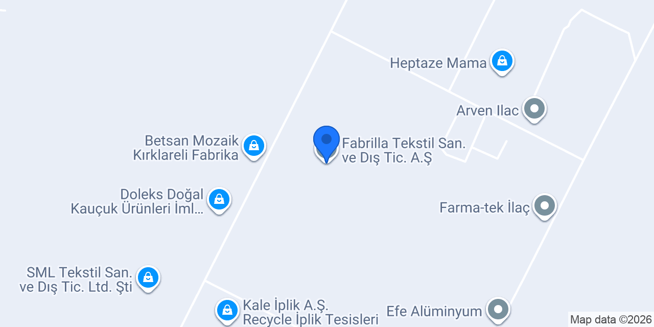 Fabrilla Tekstil San. ve Dış Tic. A.Ş. konumu