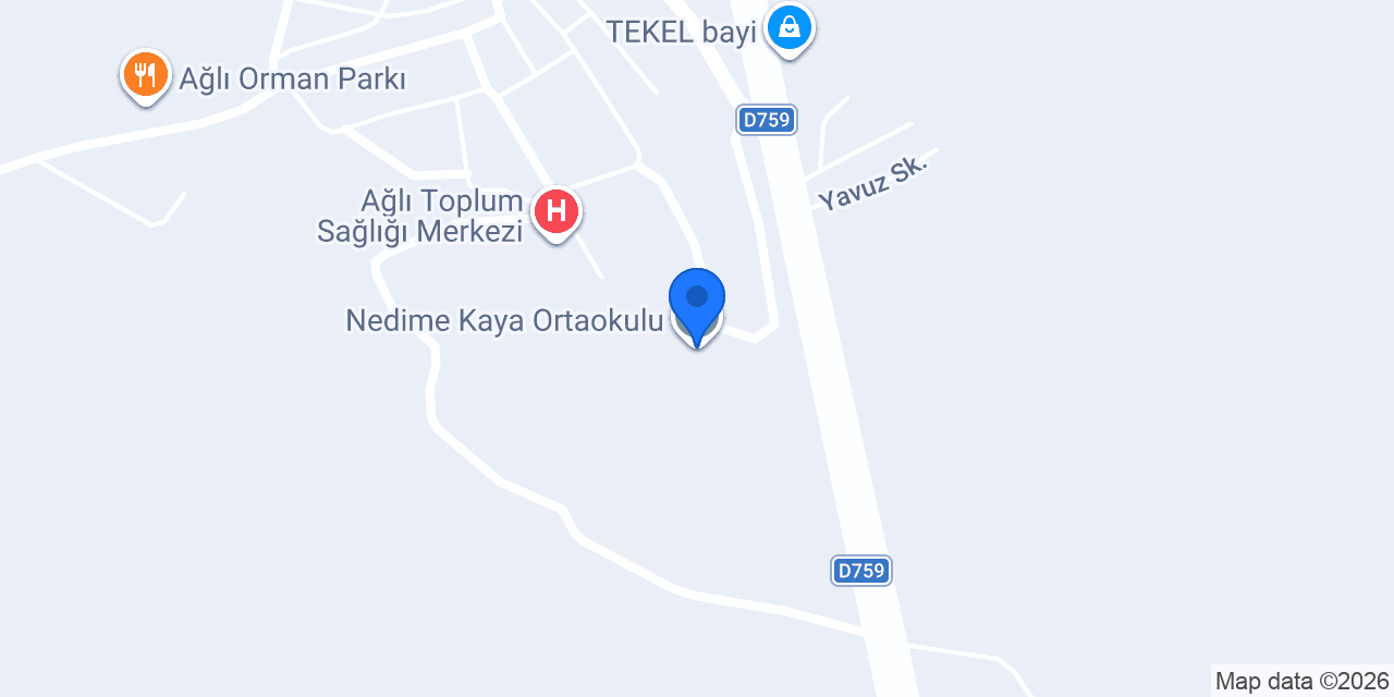 Nedime Kaya Ortaokulu konumu