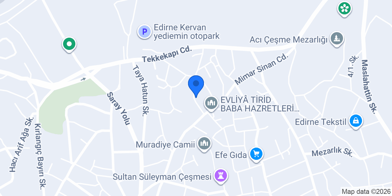 Levent Börek Edirne Merkez konumu