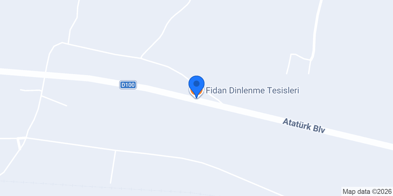 Fidan Dinlenme Tesisleri konumu