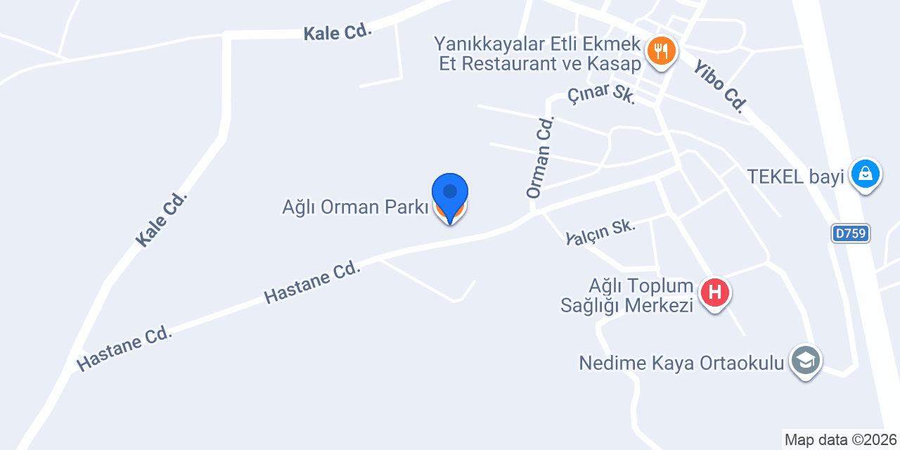 Ağlı Orman Parkı konumu
