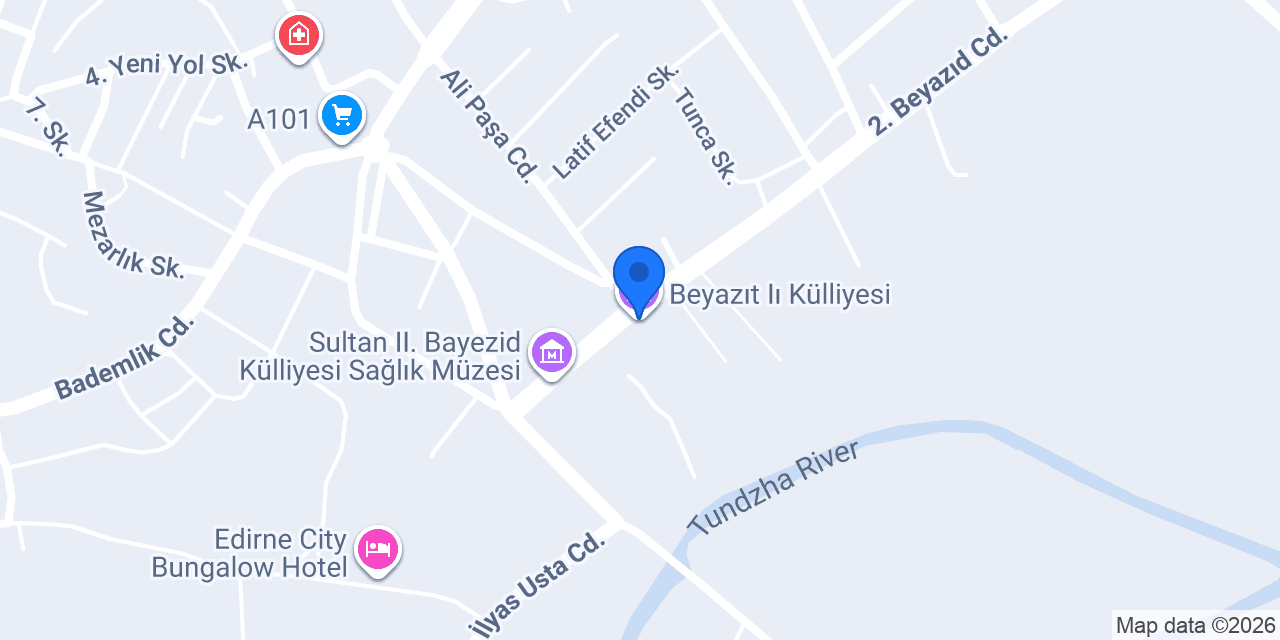 Beyazıt Iı Külliyesi konumu