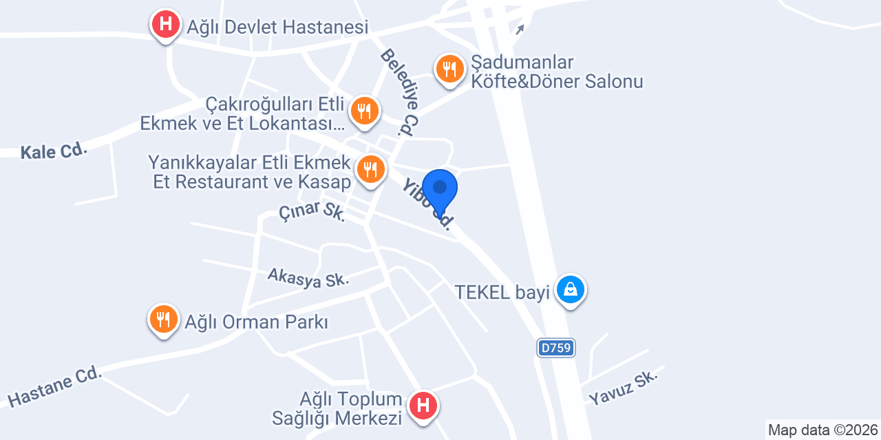 Ağlı İlçe Müftülüğü konumu
