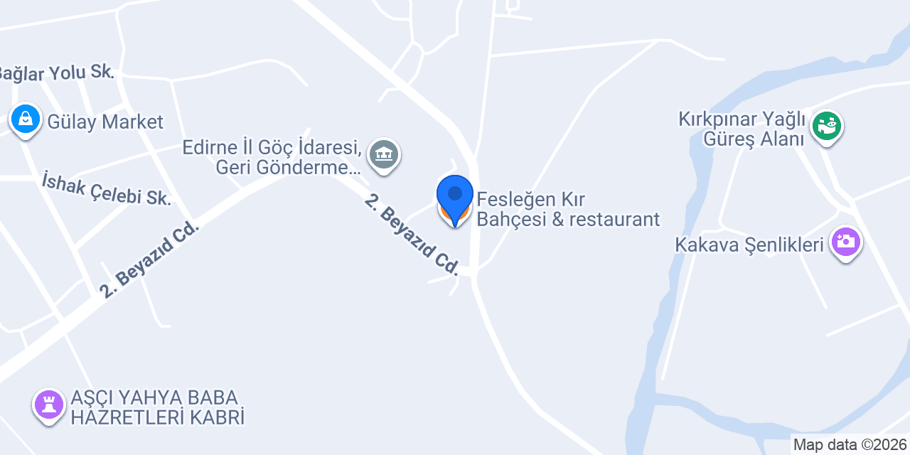 Fesleğen Kır Bahçesi & restaurant konumu