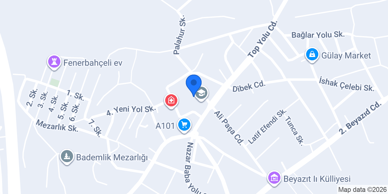Mithatpaşa İlkokulu konumu