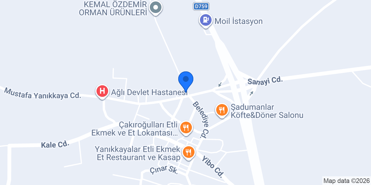 Çakıroğulları Et konumu