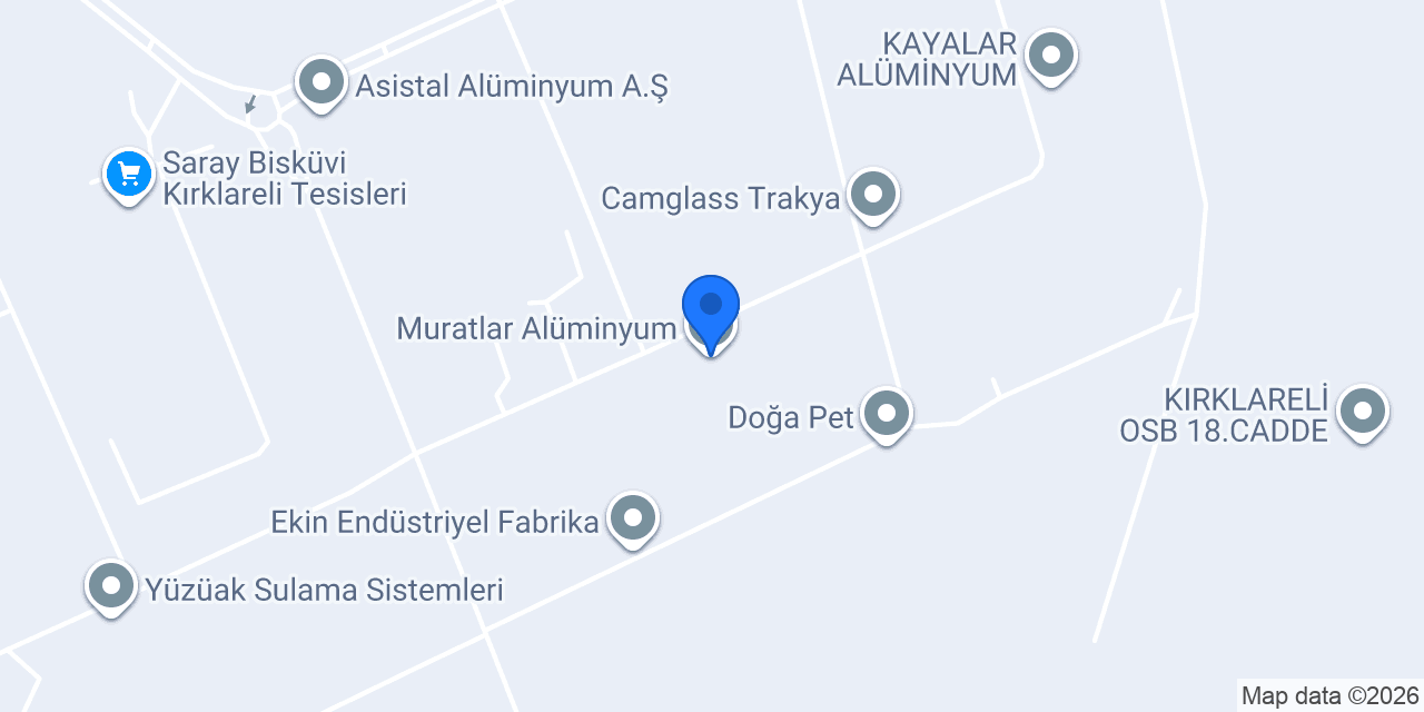Muratlar Alüminyum konumu