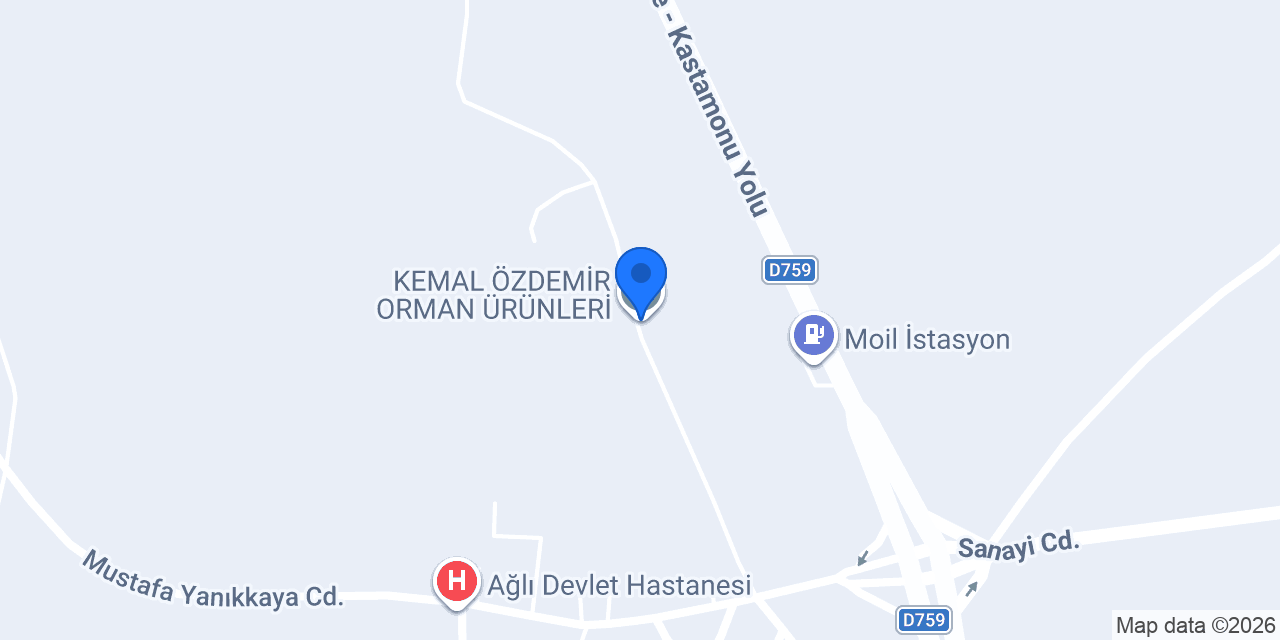 KEMAL ÖZDEMİR ORMAN ÜRÜNLERİ konumu