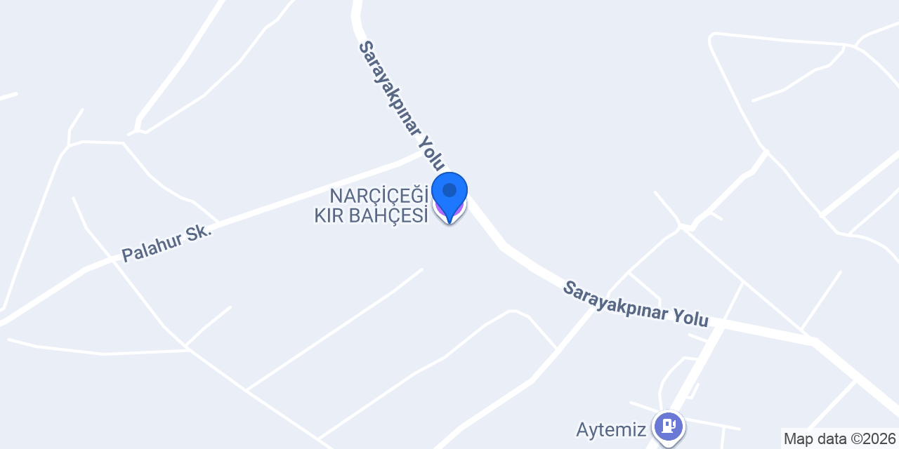 NARÇİÇEĞİ KIR BAHÇESİ konumu