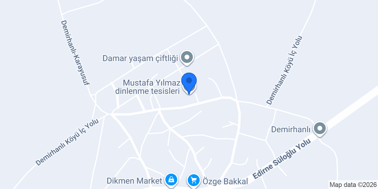 Mustafa Yılmaz dinlenme tesisleri konumu