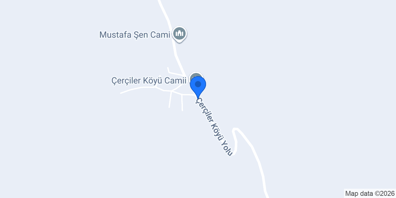 Çerçiler Köyü Muhtarlığı konumu