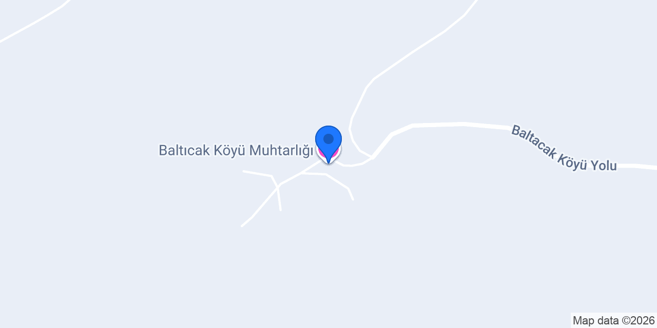 Baltıcak Köyü Muhtarlığı konumu