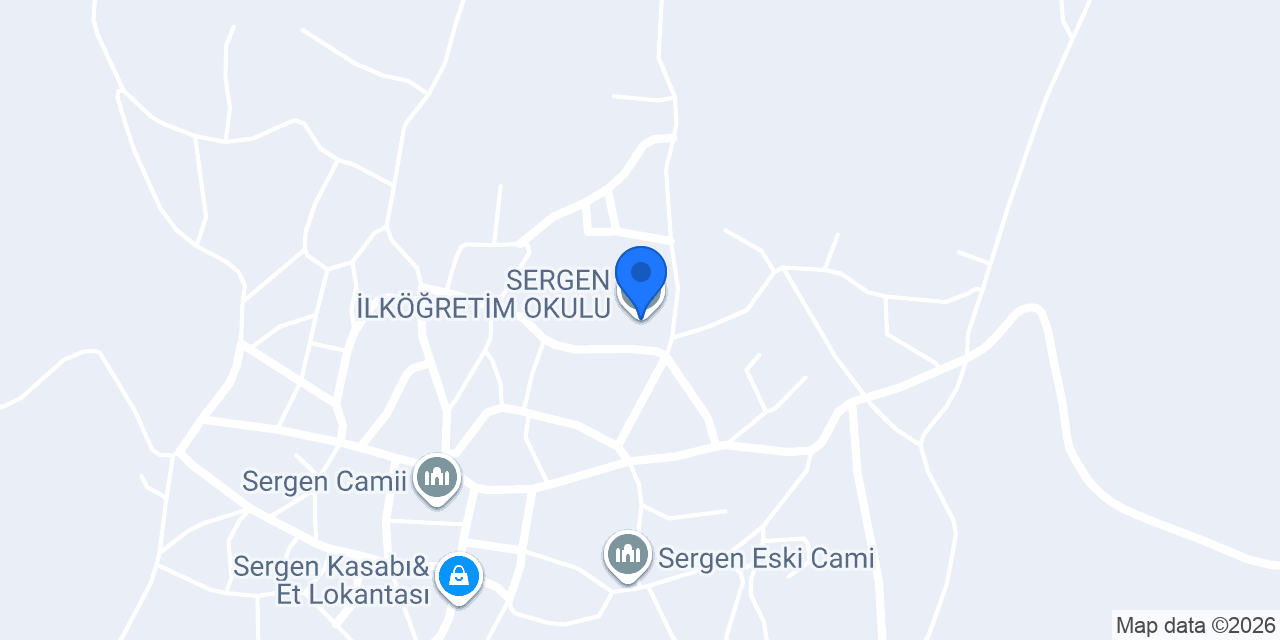 SERGEN İLKÖĞRETİM OKULU konumu
