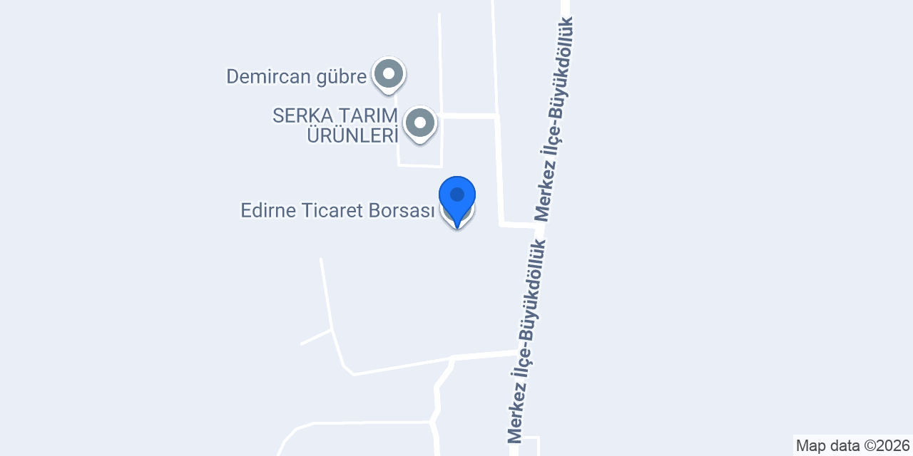 Edirne Ticaret Borsası konumu