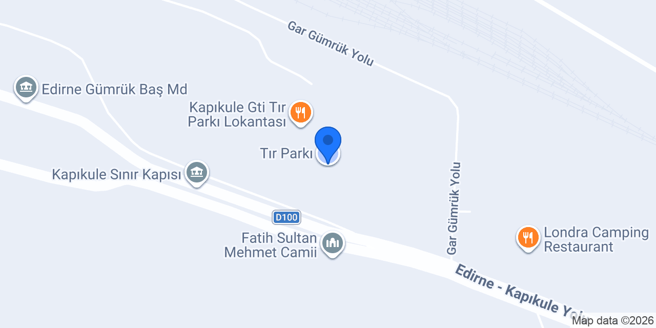 Tır Parkı konumu