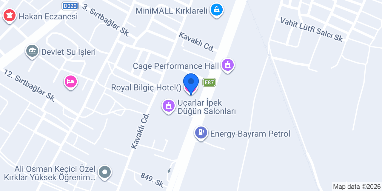 Royal Bilgiç Hotel() konumu