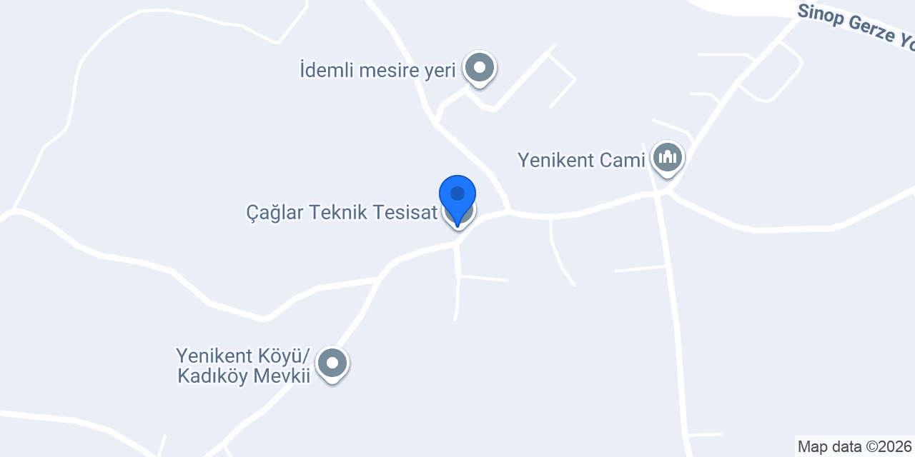 Çağlar Teknik Tesisat konumu