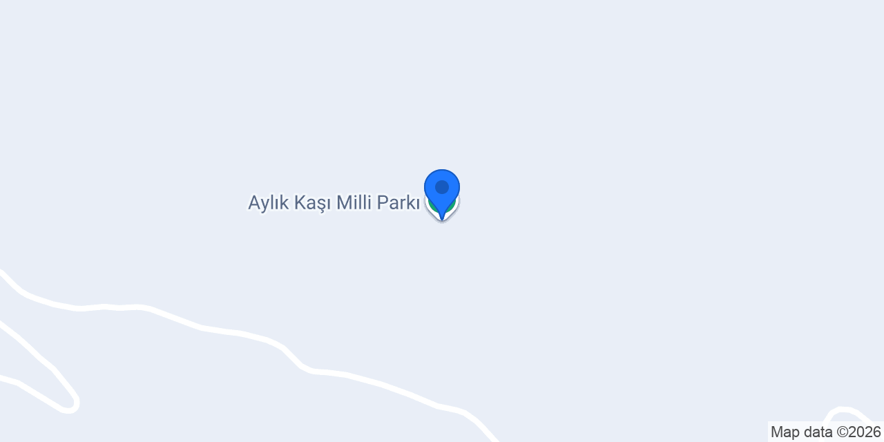 Aylık Kaşı Milli Parkı konumu