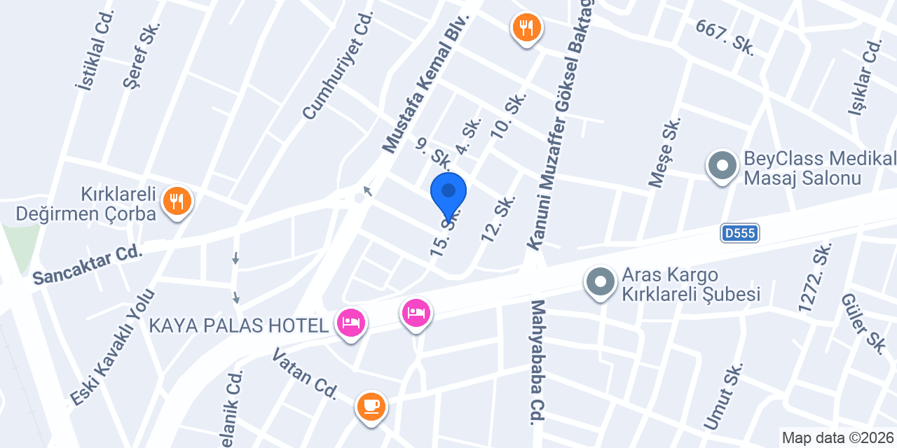 Kahya Alüminyum konumu