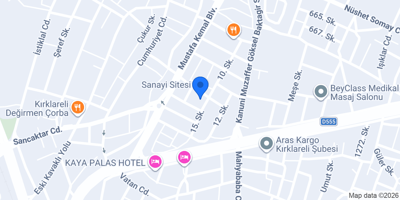 Çetin Kök Lastikcisi konumu