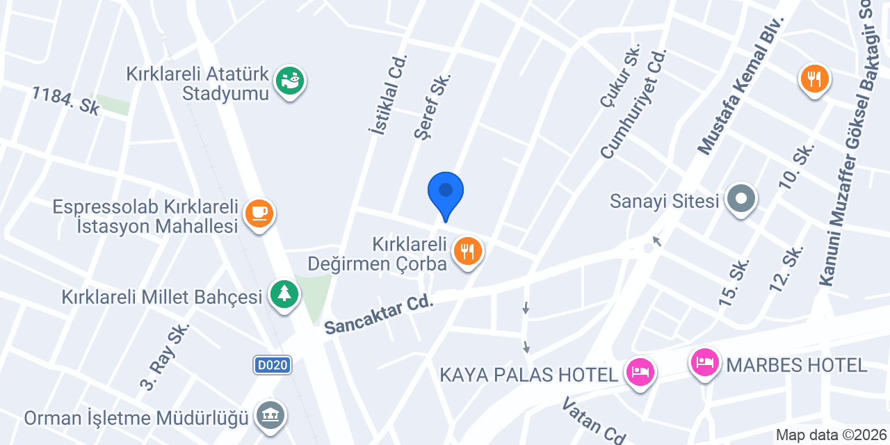 Trakya sağlık kabini konumu
