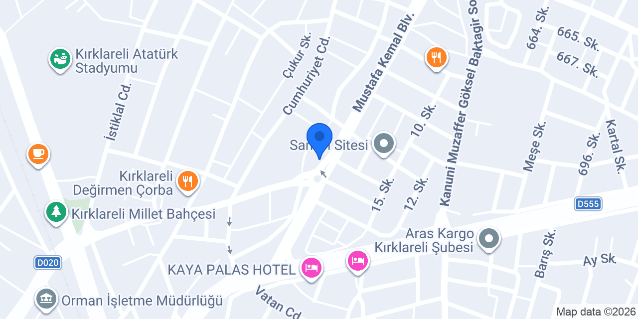Bulvar Tekel konumu
