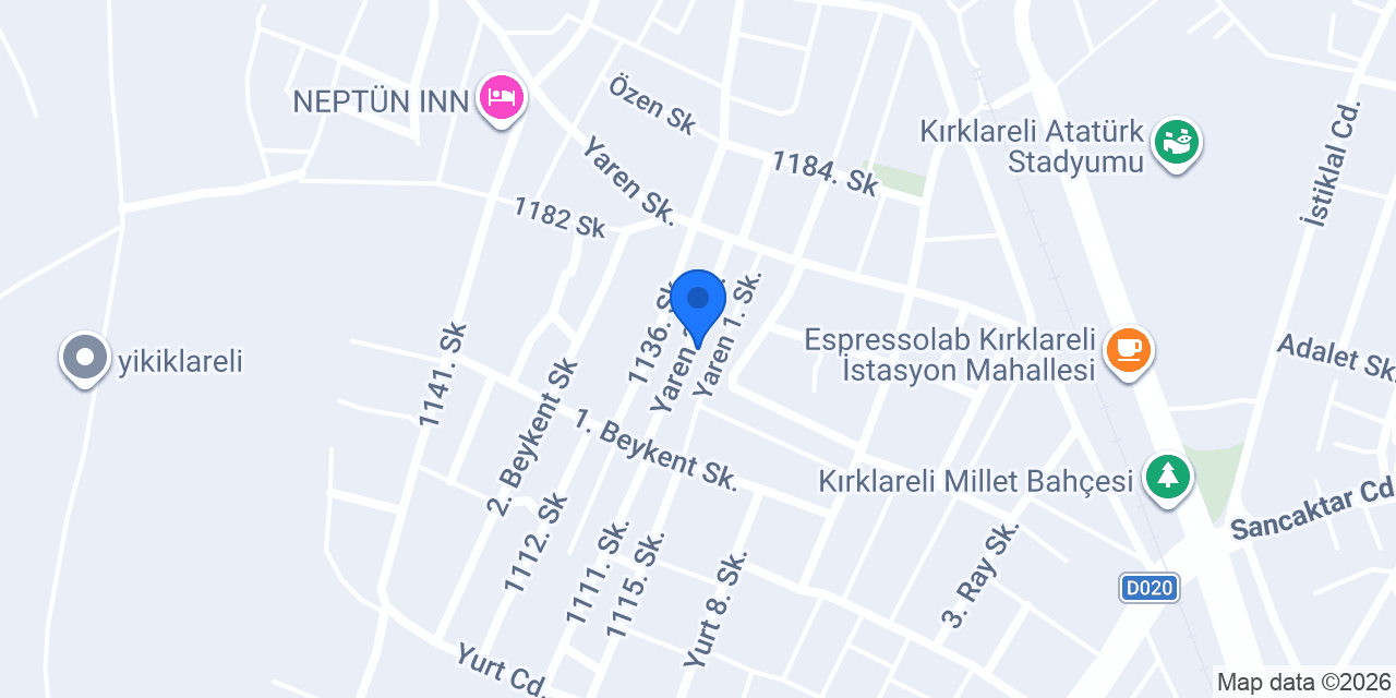 Terzi Çınar ŞEKER konumu