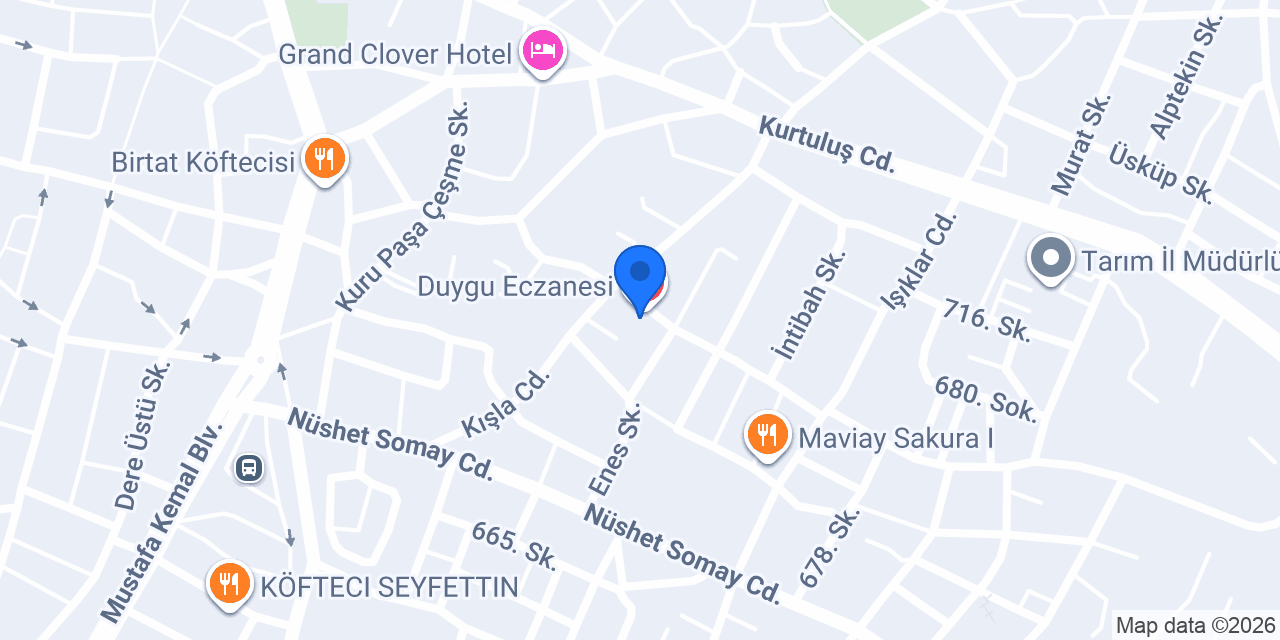 Duygu Eczanesi konumu