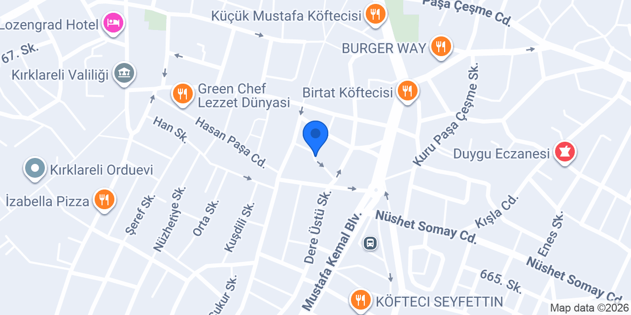 BDR RENT A CAR konumu