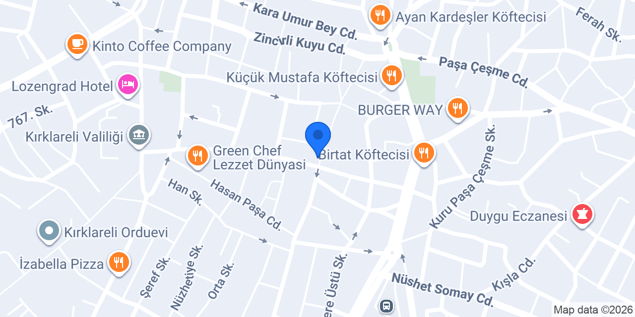 Cennet Pastanesi konumu