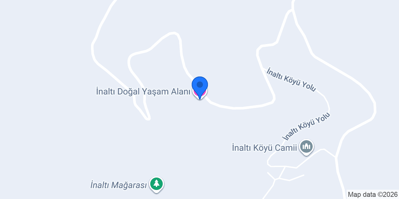 İnaltı Doğal Yaşam Alanı konumu