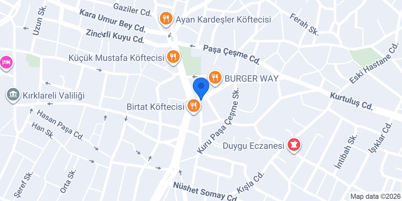 Eskitat köftecisi konumu
