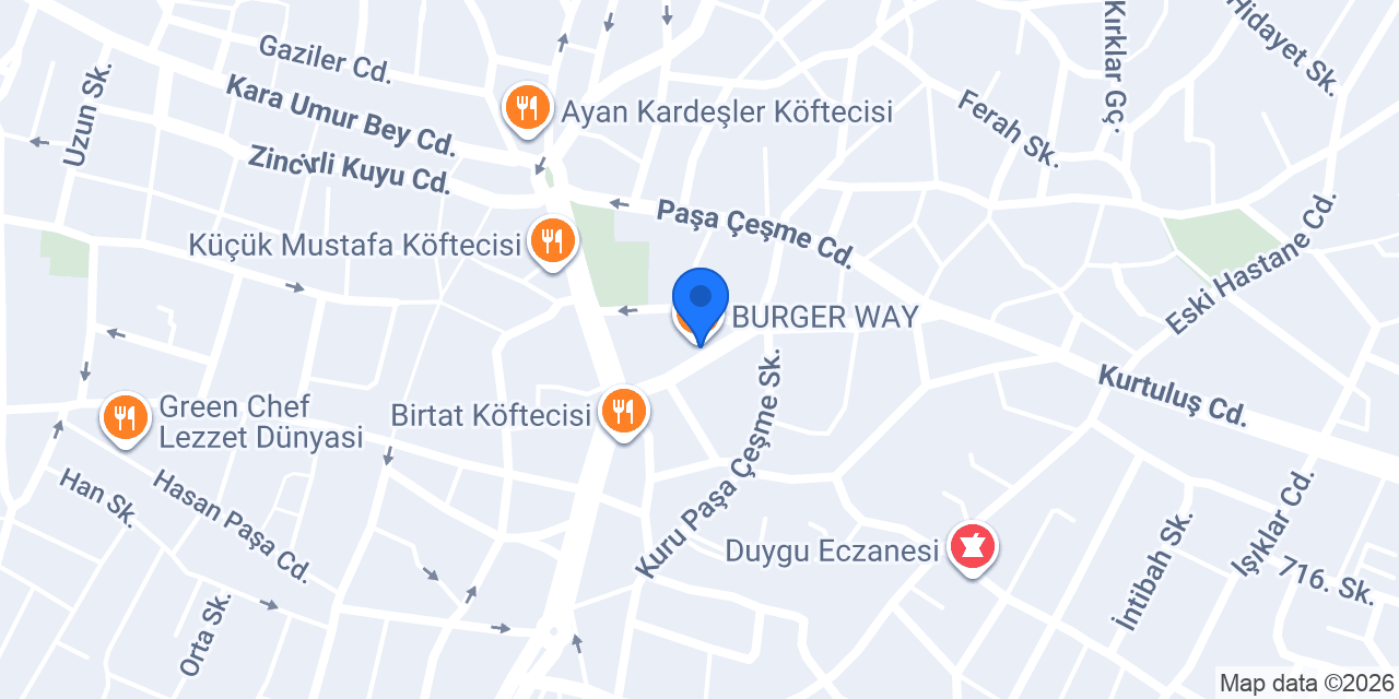 BURGER WAY konumu