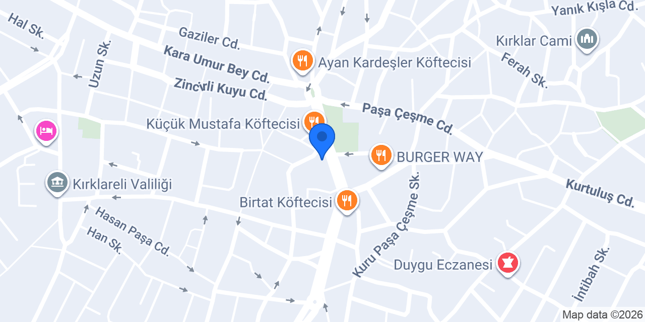 Net Halı - Halı Yıkama Programı konumu