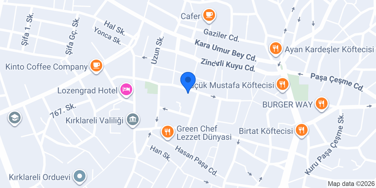 Briç Cafe konumu