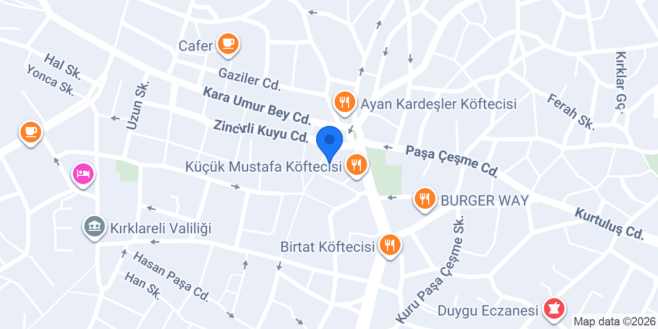 Efendy Street konumu