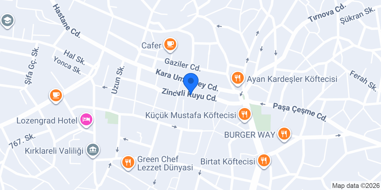 Trakya Baskı Merkezi konumu