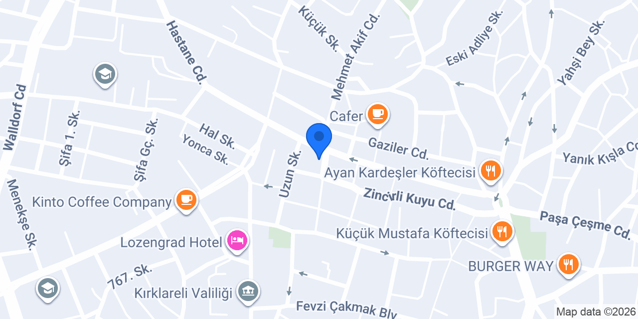 Atakan Köftecisi konumu