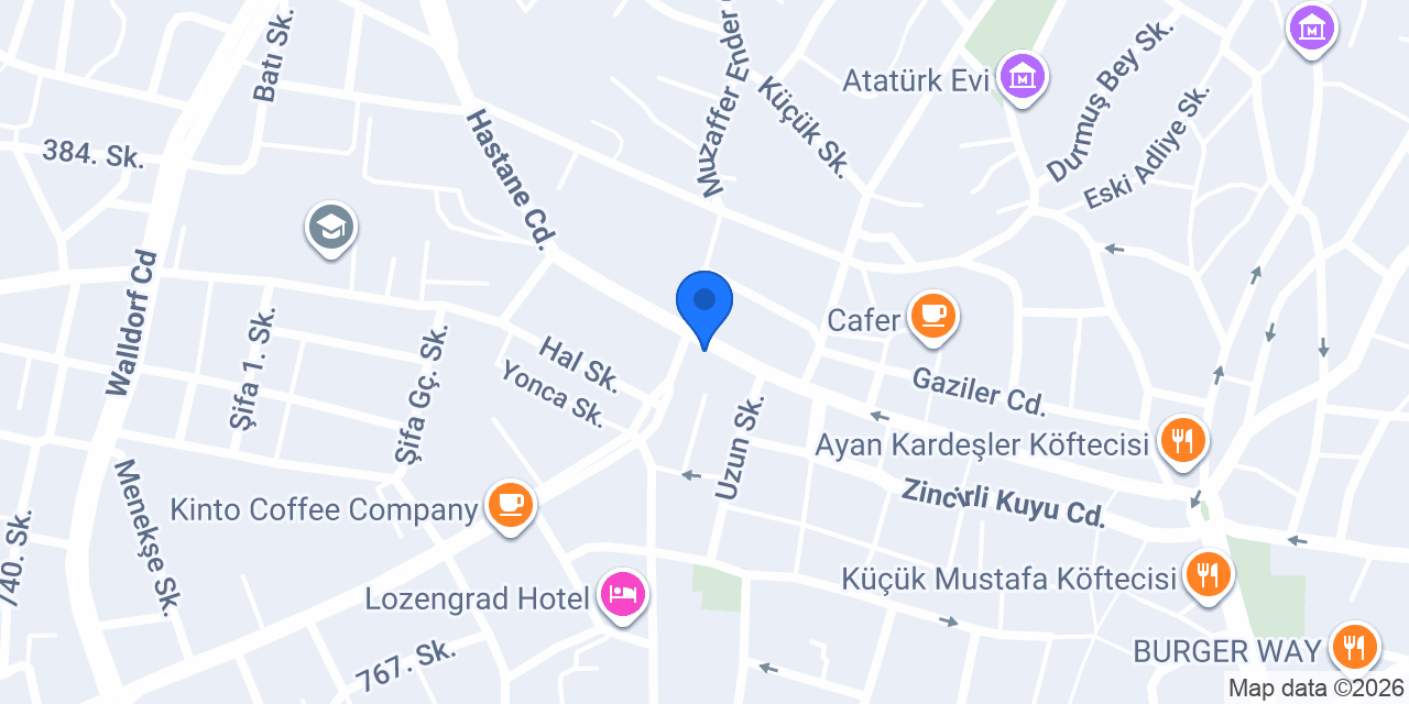 Damla Eczanesi konumu