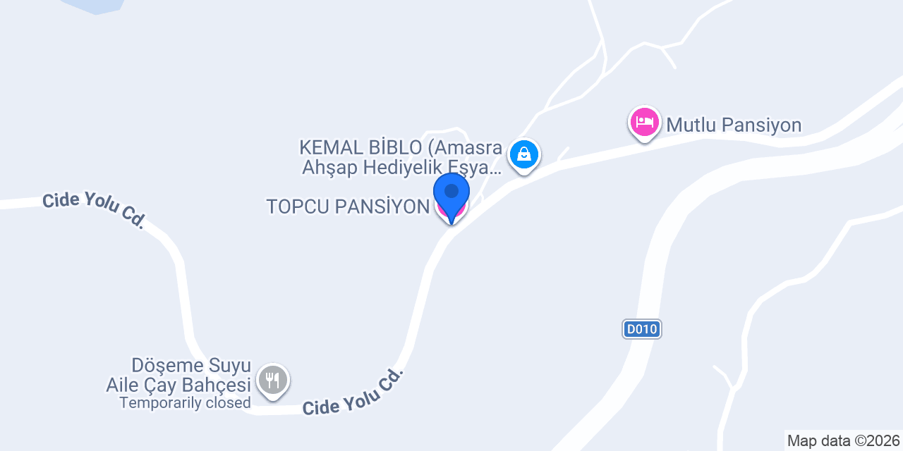 TOPCU PANSİYON konumu