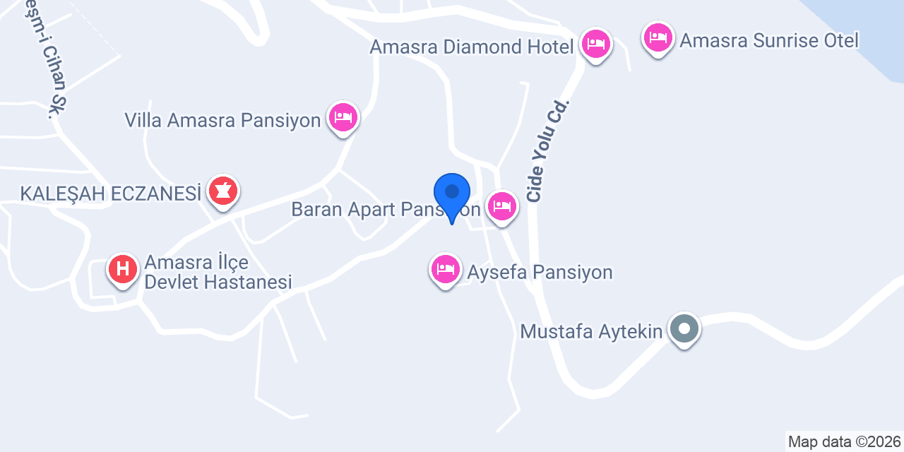 Işıklı Pansiyon konumu